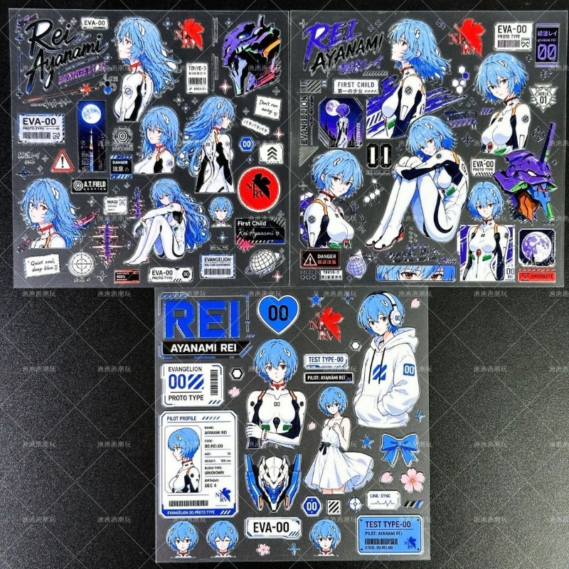 Phone Accessories Trending Products - Ayanami Rei Relief Stickers EVA Original