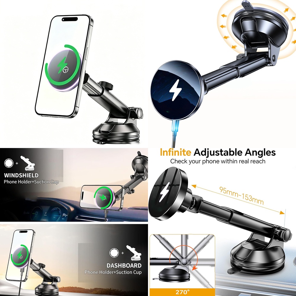 Phone Accessories Trending Products - Magnetic Wireless Car Charger Trend Dashboard