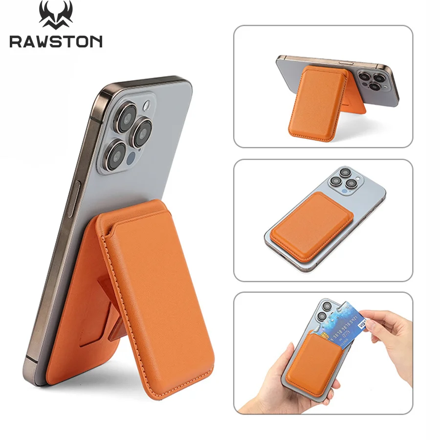 Phone Accessories And Gadgets - Kickstand Magnetic Leather Wallet Case for