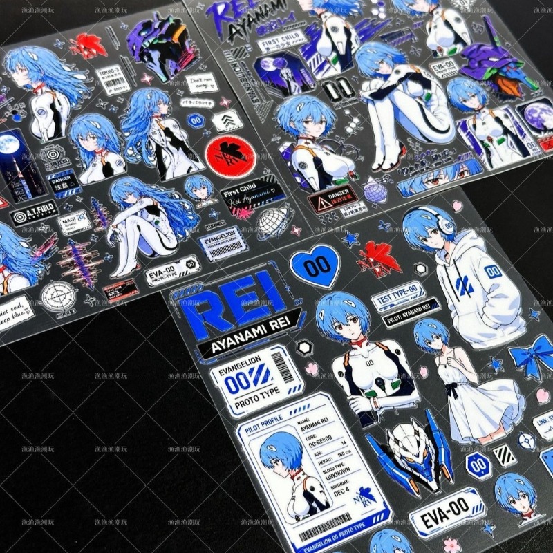 Ayanami Rei Relief Stickers EV - đánh giá và giá Phone Accessories Trending Products