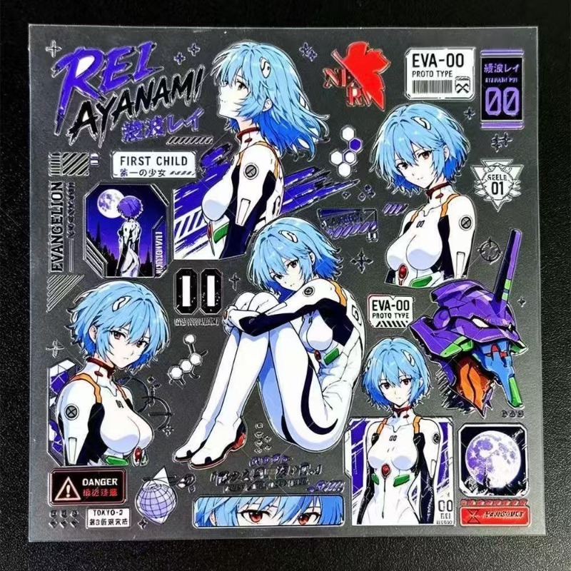 Ayanami Rei Relief Stickers EV - đánh giá và giá Phone Accessories Trending Products