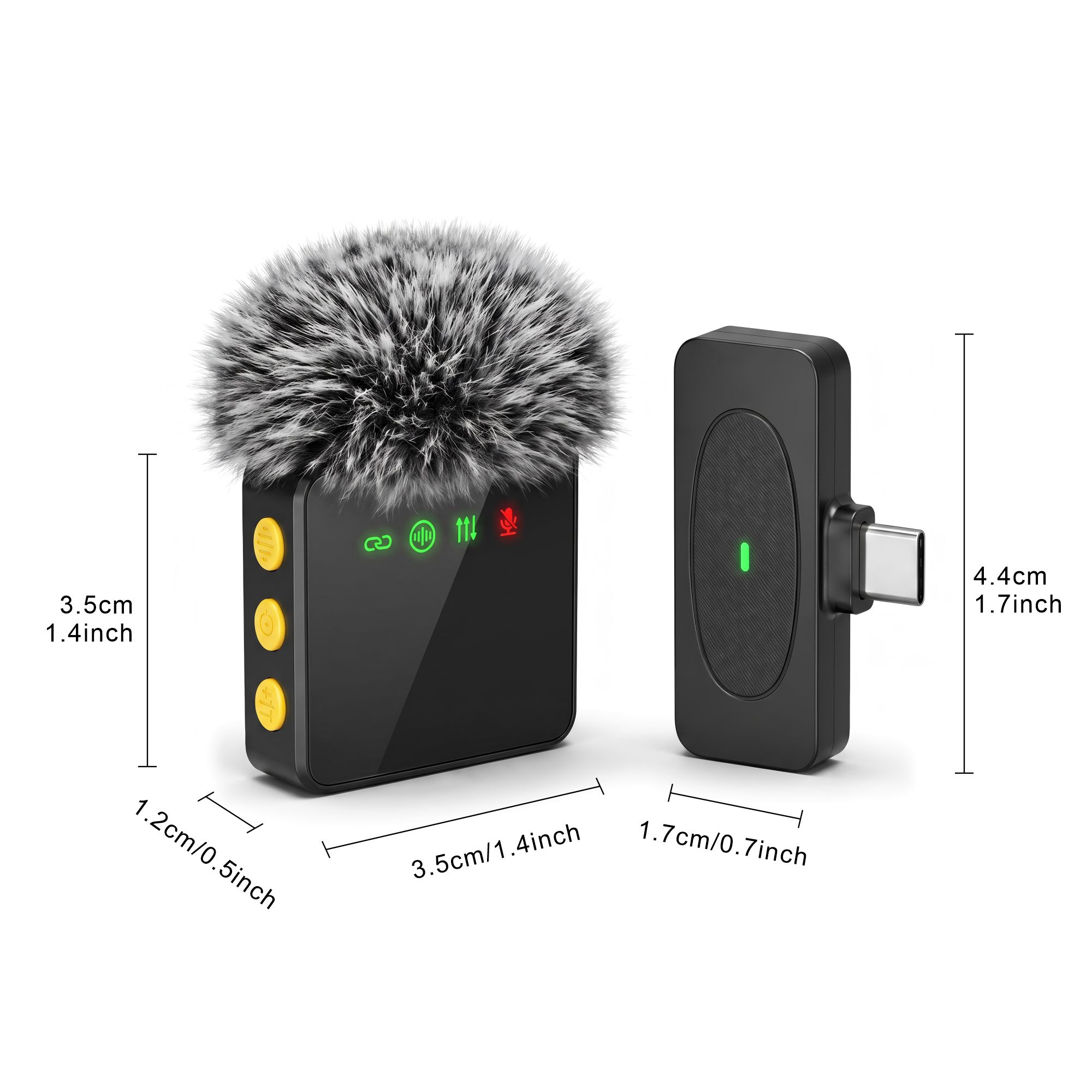 New Wireless Lavalier Micropho - đánh giá và giá Type C Adapter