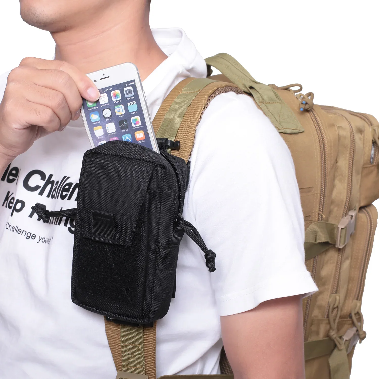 Molle Backpack Strap Phone Hol - đánh giá và giá Phone Accessories For Running