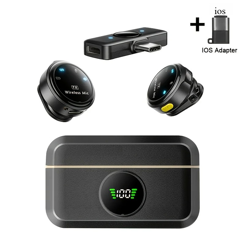 Wireless Lavalier Microphone f - đánh giá và giá Type C Adapter