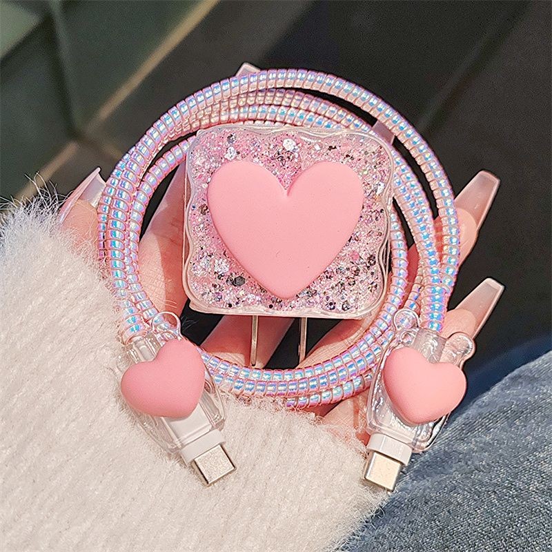 High Quality Pink Heart Charge - đánh giá và giá Phone Accessories Online