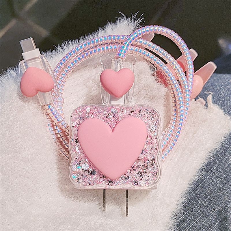 High Quality Pink Heart Charge - đánh giá và giá Phone Accessories Online
