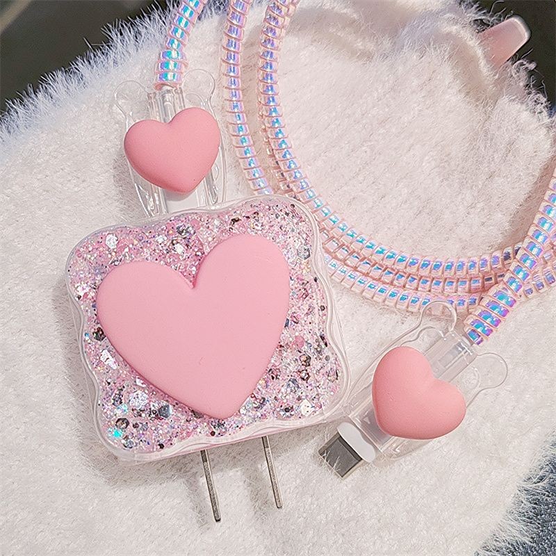High Quality Pink Heart Charge - đánh giá và giá Phone Accessories Online