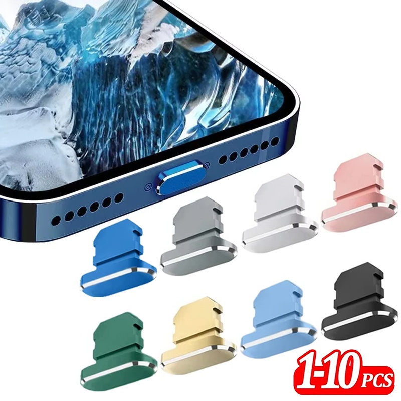 2-10pcs Metal Dust Plug Chargi - đánh giá và giá Phone Accessories Online