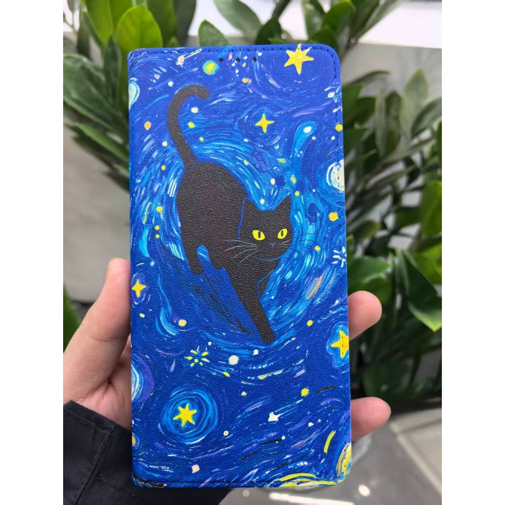 Painted Magnetic Flip Leather  - đánh giá và giá Phone Accessories Samsung