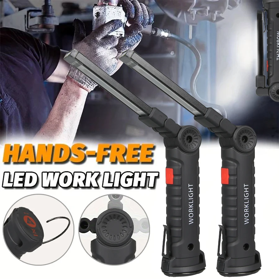 New Portable COB LED Flashligh - đánh giá và giá Type C Adapter