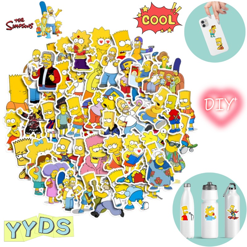 50pcs The Simpsons cute cartoo - đánh giá và giá Phone Accessories Trending Products