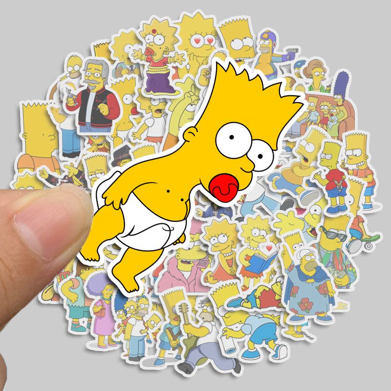 50pcs The Simpsons cute cartoo - đánh giá và giá Phone Accessories Trending Products