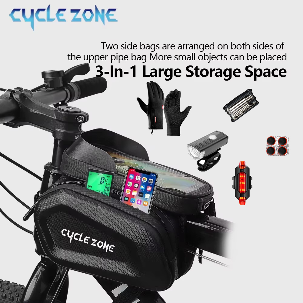 Large Capacity Bicycle Top Tub - đánh giá và giá Phone Zone Accessories