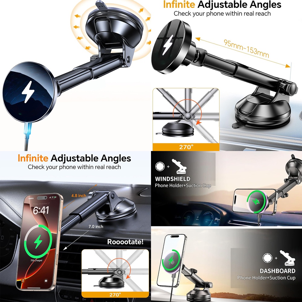Windshield Magnetic Wireless C - đánh giá và giá Phone Accessories Trending Products