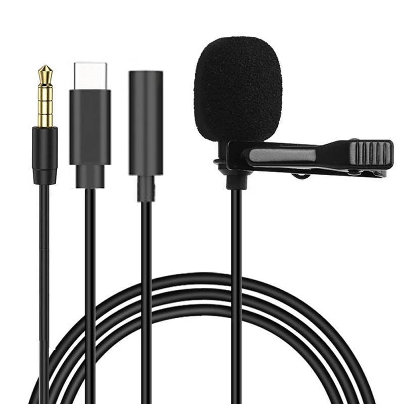 1.5m Mini Portable Lavalier Mi - đánh giá và giá Type C Adapter