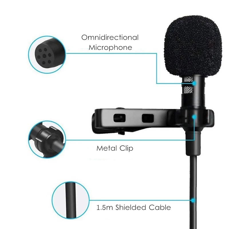 1.5m Mini Portable Lavalier Mi - đánh giá và giá Type C Adapter